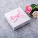 GEFTOL Jewelry Gift Boxes 20 Pack 3.5x3.5x1 Inch Cardboard Jewelry Boxes,Small Gift Boxes for Jewelry Earrings Necklaces Handmade Bangles Bracelets(White)