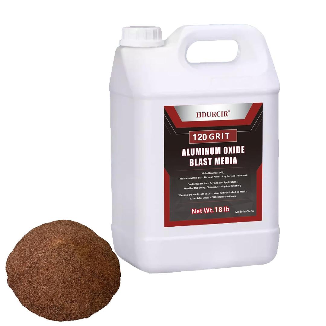 Aluminum Oxide 12 LBS 120 GRIT Medium to Fine Sand Blasting Abrasive Media for Blasting Cabinet or Blasting Guns