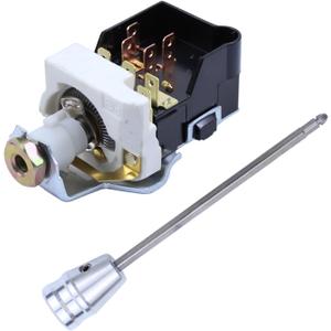 MOTOKU 8 Term Headlight Switch w/Knob Lever for Chevy for Pontiac for GMC for Cadillac for Buick 1965 1966 1967 1968 1969 1970 D1588