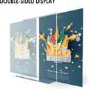 Relx Acrylic Sign Holder 8.5 x 11, Plastic Frame Flyer Holder, Double Frames Clear Acrylic Display Stand for Store, Restaurant (10 pack)
