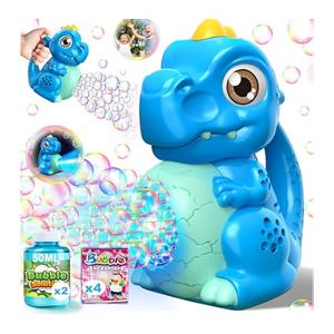 Dinosaur Bubble Machine Toys for Toddlers: Battery-Operated Bubble Maker with Bubble Solution for Kids - Perfect for Outdoor Parties, Yard Fun - Idea Kids Gift for Easter Christmas Birthday