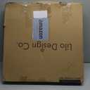 Large Round Ottoman Tray - 22'' Farmhouse Wood Serving Tray with Metal Handles - Circle Charcuterie Board for Living Room - Large Serving Trays for Coffee Table - Ottoman Topper Table