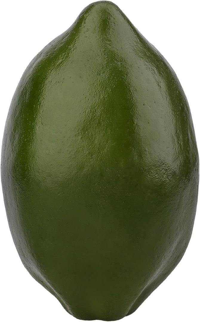 Woration Fake Faux Green Oversize Lemon Artificial Fruit Decoration Simulation Big Lime for Home Kitchen Party Table Photography Prop