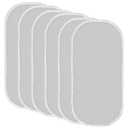 TILLYOU Waterproof Changing Pad Liners 6 Pack, 100% Cotton Reusable Cloth Diaper Liners, Gray