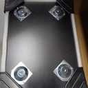 GYIIYUO Nightstands Set of 2 with Fabric Storage Drawer and Open Wood Shelf, Side Table with Storage for Bedroom, Night Stand with Drawer for Bedroom, Bedside Tables - Black 24" H (M(15.7"D x 11.8" W)