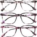 5-Pack Ultra-Light Slim Frames Blue Light Glasses - Classic Style, Spring Hinges, Sturdy and Durable Cheaters, Blue Light Protection Reading Glasses +2.00 (Multicolor)