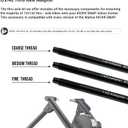 12x142mm Thru Axle Adapter for Wahoo KICKR SNAP Trainer, ONLY Compatible with 12mm x 142mm Bikes, Complete Kit with Installation Tools, High-Strength Construction, NOT for 12x135 / 12x148 Boost