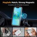 Miracase Magnetic for iPhone 13 Case 6.1 inch (Compatible with MagSafe)with 2X Screen Protectors Military-Grade Protection, Anti-Fingerprint Translucent Matte Phone Case Cover, Gray