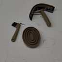 Pieces Horse Grooming Kit (Oval Massage Curry, Contoured Sweat Scraper, Hoof Pick with Brush)