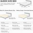 Bedsure Comforter Duvet Insert - Quilted Comforters Queen Size, All Season Duvet, GentleSoft Down Alternative Bedding, with 8 Tabs, Gifts for Women/Men, Linen, Queen 88 x 88 Inches