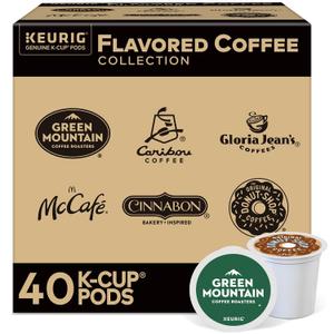 Keurig® Flavored Coffee Variety Pack, Keurig Single Serve K-Cup Pods, 40ct (EXP 03/27/27)