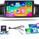 Roinvou 2+32G Android CarPlay Stereo for 2005-2012 Toyota Corolla EX, 9'' Touch Screen in-Dash GPS Navigation with Built-in Wireless CarPlay Android Auto Support Mirror Link BT RDS AHD DSP