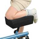 Knee Scooter Pad Cover Cushion with Removable Cover, Fits Most Knee Walker Models (Black)