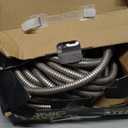 BIONIC STEEL 100 Ft Metal Garden Hose with Sprayer Nozzle, Non Kinking Designed Stainless Steel Heavy Duty Water Hose 100 Ft x 5/8 in. Flexible NON Expandable for Uninterrupted Water Flow, 500 PSI