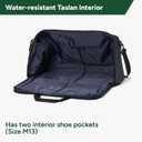 Halfday Convertible 2-in-1 Garment Duffel Weekender Bag 45L: Wrinkle-Free Travel (Hanging Suit Compartment, Shoe Pockets, Trolley Sleeve), Durable & Water-Resistant Carry-on, Marine