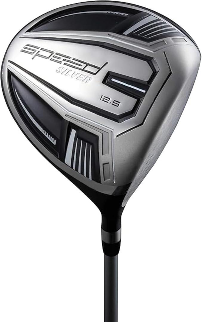 Speed Titanium Driver Golf Club, 10, 11.5, 12.5 Loft (Right-Handed), Ultra Lightweight Graphite Shaft, Oversized Sweet Spot, Aerodynamic Design, USGA Conforming Mens Golf Driver + Deluxe Headcover