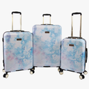 Juicy Couture Women's Sadie 3-Piece Hardside Spinner Luggage Set, Watercolor Purple, One Size, Watercolor Purple