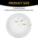 16" Microwave Glass Turntable Plate, 16" / 40.6cm Microwave Tray Replacement Glass Plate, Glass Tray Replacement for LG, GE, Magic Chef, Hotpoint, Panasonic, Kenmore, etc