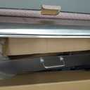 Oggi Stainless Steel Roll Top Bread Box for Kitchen Countertop with Frosted Plexilass Lid - Fits Multiple Loaves of Bread and Other Freshly Baked Goods Including Cookies, Bagels, Muffins