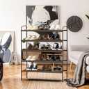 Simple Houseware 5-Tier Shoe Rack Storage Organizer, Bronze