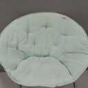 Urban Lifestyle Micromink Saucer Chair, Light Blue Mint