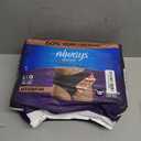 Always Discreet Boutique Incontinence and Postpartum Underwear for Women, Maximum Protection, Large, Black, 18 Count