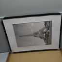 upsimples A2 Frame, Display Pictures 11.7x16.5 with Mat or 16.5 x 23.4 Without, Wall Hanging Photo Frames, Black, 1 Pack