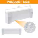 Upgraded Baseboard Heater Cover, Premium Series Compatible, 24-Gauge Galvanized Steel Slip-On with Left/Right Endcaps, Thickened Bending Design for Old Cover Replacement (White, 2 FT)