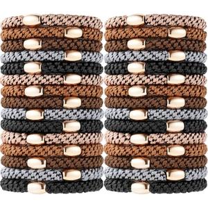 Hair Ties No Damage, Funtopia 30 Pcs Ponytail Holders Braided Hair Ties for Thick Hair, Elastics Hair Bands for Women Hair