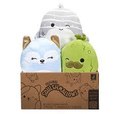 Squishmallows Original Mystery 3-Pack (8-Inch) – Official Jazwares Plush (Medium-Sized)