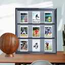 200ct Magnetic Card Holder One Touch,35pt U-V Card Protectors Hard Plastic