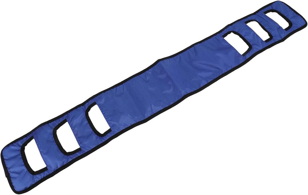 Padded Patient Transfer Sling Gait Belt, Breathable Lift Aid for Elderly and Disabled, Mobility Assistance Belt (Blue)