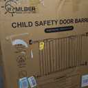 Baby Gate for Indoor Stairs & Doorways: Wide Expandable 27.9-42.1" Metal Safety Gate - Toddler Pets 30" Tall Dog Gate with Easy Install Pressure Mount Dual Lock & 2-Way Swing, Black.