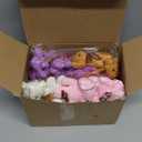 28 Pack Valentines Day Gifts for Kids Classroom Mini Plush Bear Keychain Toys with Valentine Day Cards for Kids School, Valentines for Class Exchange Cards Gifts Party Favors Prizes for Boys Girls