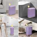 ELPHECO Bathroom Trash Can with Lid Butterfly, Motion Sensor Trash Can Bathroom Decor Automatic Garbage Can Wastebasket Bathroom Accessories, Kitchen, Living Room, Office, Purple Gold