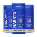 Harry's Aluminum Free Deodorant for Men  Odor Control, Redwood Scent, 2.5 Oz, 3Pack, Men Deodorant Aluminum Free