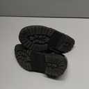 Girl's Platform Loafers Slip On Chain Chunky Shoes Round Toe School Uniform Dress Flats (1 Big Kid, Black)