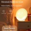 Smart Sunrise Alarm Clock with No Signup APP Control & Wake-Up Light, 4 Alarms, White Noise, FM Radio, Wireless Speaker, White