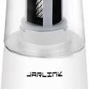 JARLINK Electric Pencil Sharpener, Heavy-Duty Helical Blade to Fast Sharpen, Auto Stop for No.2/Colored Pencils(6-8mm), AC Adapter/Battery Operated in School Classroom/Office/Home (White)