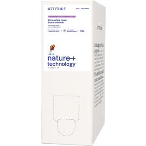 ATTITUDE Dish Soap Refill, EWG Verified, Plant-Based & Vegan Dishwashing Liquid, Naturally Derived, Olive & Coriander Scent, 135.3 Fl Oz