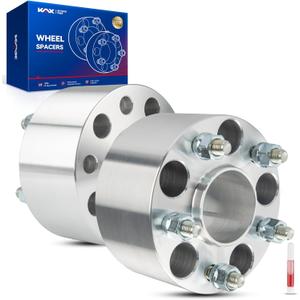 KAX 5x4.5 Wheel Spacers,3 inch 5 Lug Hub Centric Wheel Spacers fit for Altima, Rogue, Sentra, Maxima, Murano, Pathfinder, Rogue Sport, QX50, Rogue Select with M12x1.25 Studs 66.1mm Hub Bore,2Pcs (Silver)