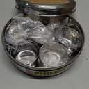 Rani Spice Box Stainless Steel Transparent Round Storage For Spices (Masala Dabba) 7 Compartments, with spoon (9.2in x 3in) ~ Packed in an attractive box, perfect for gifts!