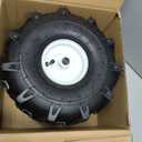 11x4.00-4" Tiller Tire and Wheel, 3/4" Axle Size, 3-1/8" Centered Hub, Compatible with Craftsman & Troy-Bilt Tiller Replacement, 2 Pack-11x4.00-4