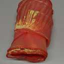 uxcell 5.5" x 5.5 Yards Ruffle Pleated Organza Trim Iridescent Pleated Lace Trim Ribbon Sewing Lace Fabric Trim for DIY Craft Dress Clothing Wedding Gift Home Decoration, Red