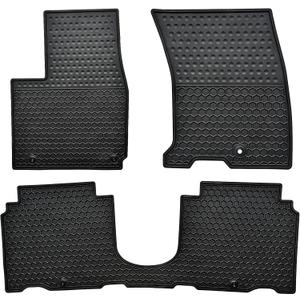 Car Floor Mats Custom Fit for Hyundai Ioniq5 2025 2024 2023 2022 Odorless Washable Heavy Duty Rubber (All Weather) Car Floor Liner Set Black