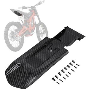 Electric Dirt Bike Rear Fender Inner Plate for Surron LBX Sur Ron Light Bee X/S,Carbon Fiber Texture,PP Material