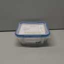Snapware 4-Cup Total Solution Square Food Storage Container, Glass, Clear 