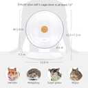 Niteangel Super-Silent Hamster Exercise Wheels - Quiet Spinner Hamster Running Wheels with Adjustable Stand for Dwarf Syrian Hamsters Gerbils Mice Or Other Small Animals