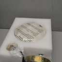 Natural Alabaster Pendant Lights Kitchen Island Fixtures,White Marble Shade Brass Finish Modern Pendant Light for Bedroom Bedside Dining Room Living Room Hallway(with Natural Crack)