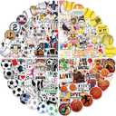200PCS Sports Stickers for Water Bottles, Waterproof Vinyl Stickers, Party and Holiday Gifts for Kids, Teens, Adults, Boys, Girls